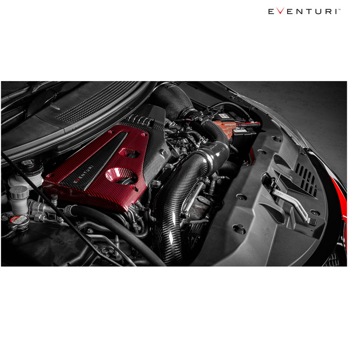 Eventuri Carbon Fiber V2 MAF Tube and Silicon Set for Honda Civic FK8