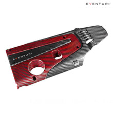 Load image into Gallery viewer, Eventuri Carbon Fiber Engine Cover Red &amp; Black for Honda FL5, FK8 and FK2
