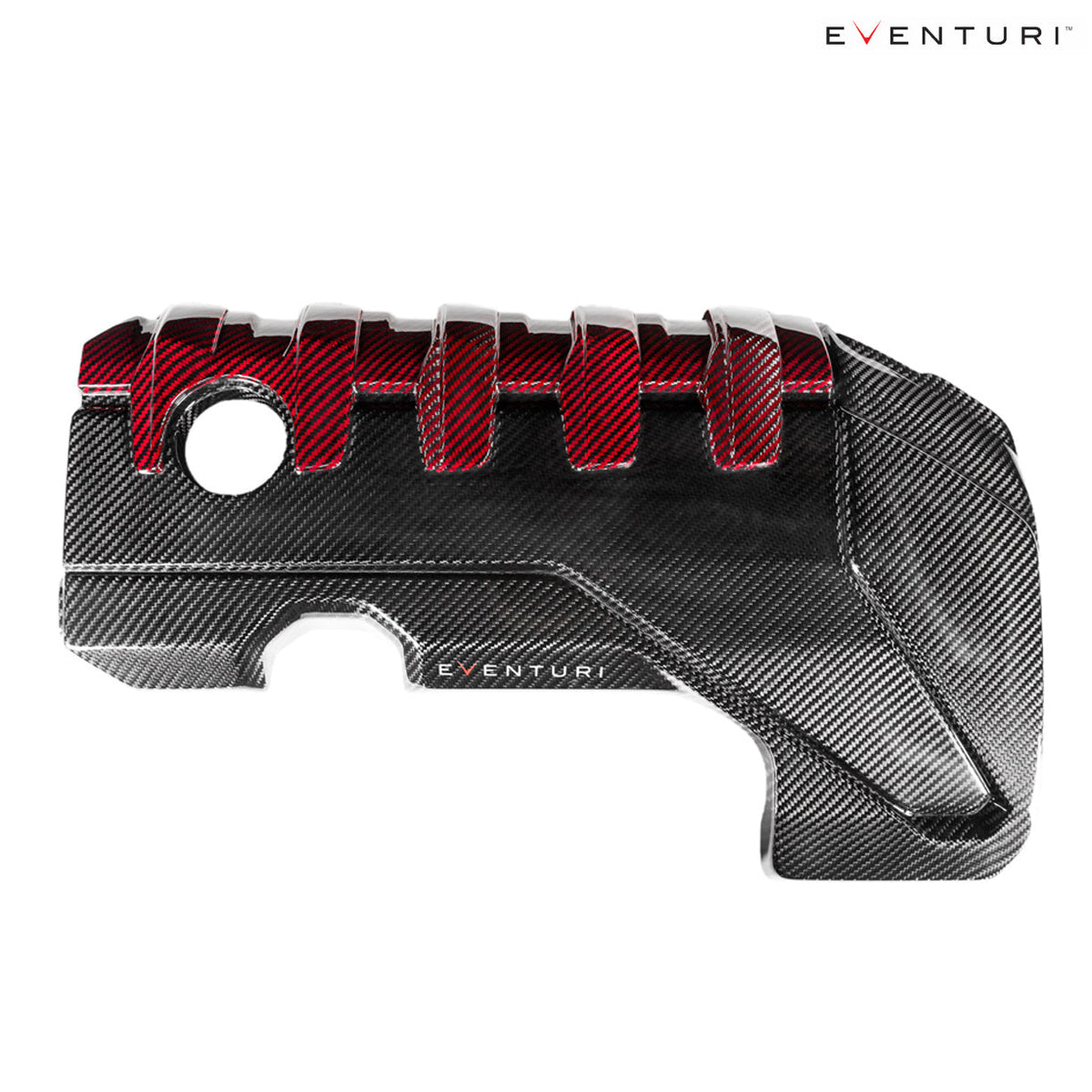Eventuri Carbon Fiber Black and Red Engine Cover for Audi RS3 Gen 2 / TTRS 8S