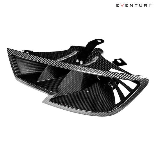 Eventuri Carbon Fiber Headlamp Race Ducts for Audi RS3 Stage 3 Intake