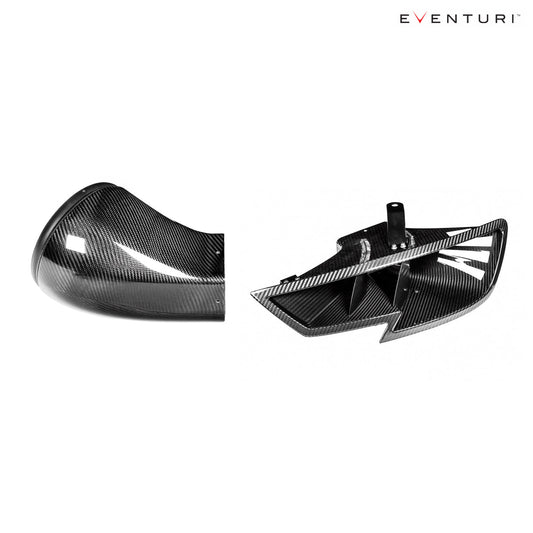 Eventuri Carbon Fiber Headlamp Race Ducts for Audi RS3 Stage 3 Intake