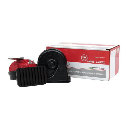 Fiamm AM80S Super with Grill 12V 510Hz / 410Hz Snail Horn without Relay