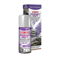 Load image into Gallery viewer, Ma-Fra Odorbact Out Car Aircon Sanitizer in Color Box New Car Scent 150ml
