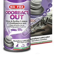 Load image into Gallery viewer, Ma-Fra Odorbact Out Car Aircon Sanitizer in Color Box New Car Scent 150ml

