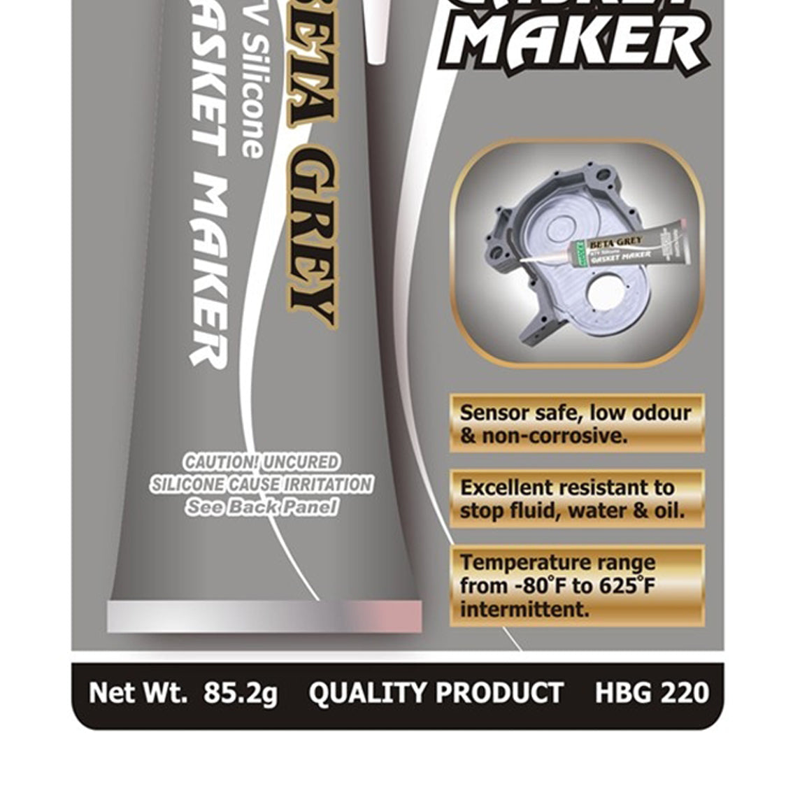 Hardex Beta Grey RTV Silicone Gasket Maker 85.2g