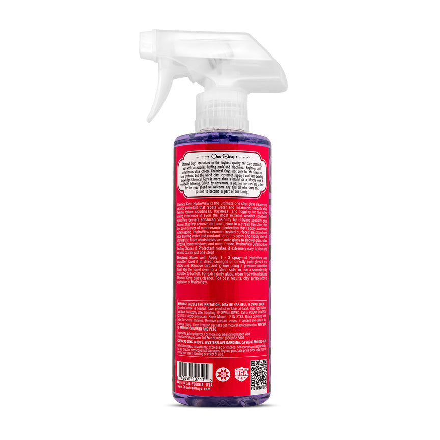 Chemical Guys HydroView Ceramic Glass Cleaner & Coating 16oz.