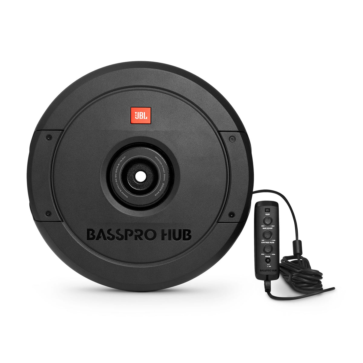 JBL Active Subwoofer Basspro Hub 11" Spare Tire 200W RMS with enclosure