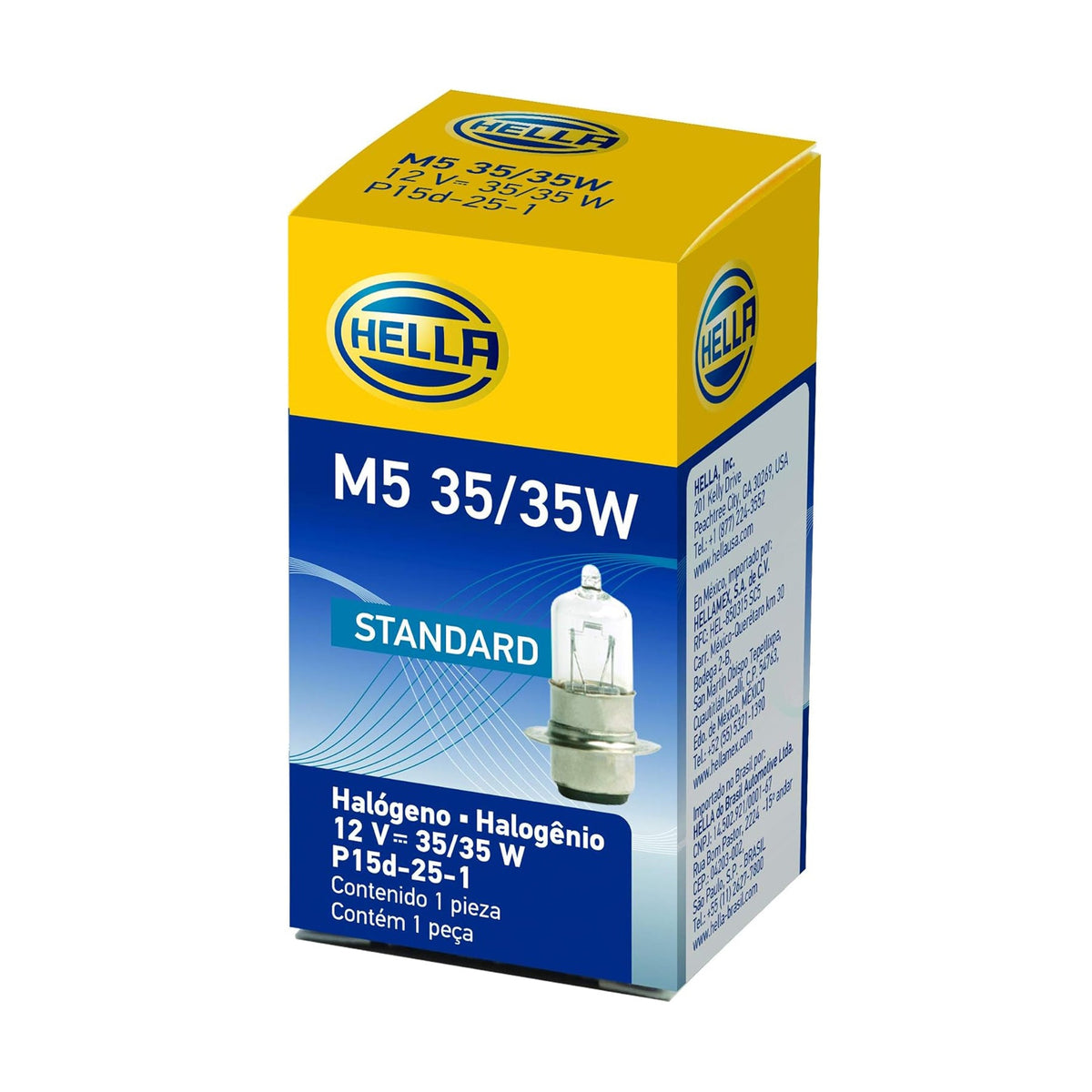 Hella Standard Motorcycle Halogen Bulb M5 35/35W 12V