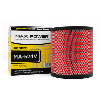 Max Power Air Filter MA-524V for Isuzu NKR71 4HJ1, NKR81 4HL1/4HF1, Trooper, 4HG1