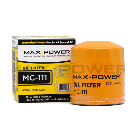 Max Power Oil Filter MC-111 for Toyota Innova, Fortuner, Hilux, Hiace 2004-2024, Revo FX 2000-2005