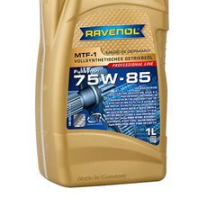 Load image into Gallery viewer, Ravenol Fully Synthetic Manual Transmission Gear Oil GL-4, GL-5 MTF-1 SAE 75W85 1 Liter
