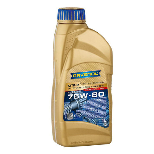 Ravenol Fully Synthetic Manual Transmission Gear Oil GL-4 MTF-2 SAE 75W80 1 Liter