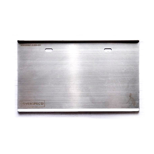 Overspec'D Motorcycle Plate Frame Holder Plain Type 3