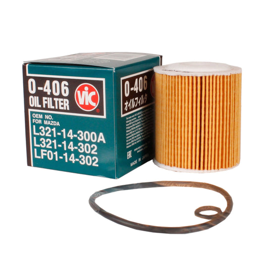 VIC Oil Filter Element Type O-406 for Mazda CX-7, MPV, Tribute 2.3