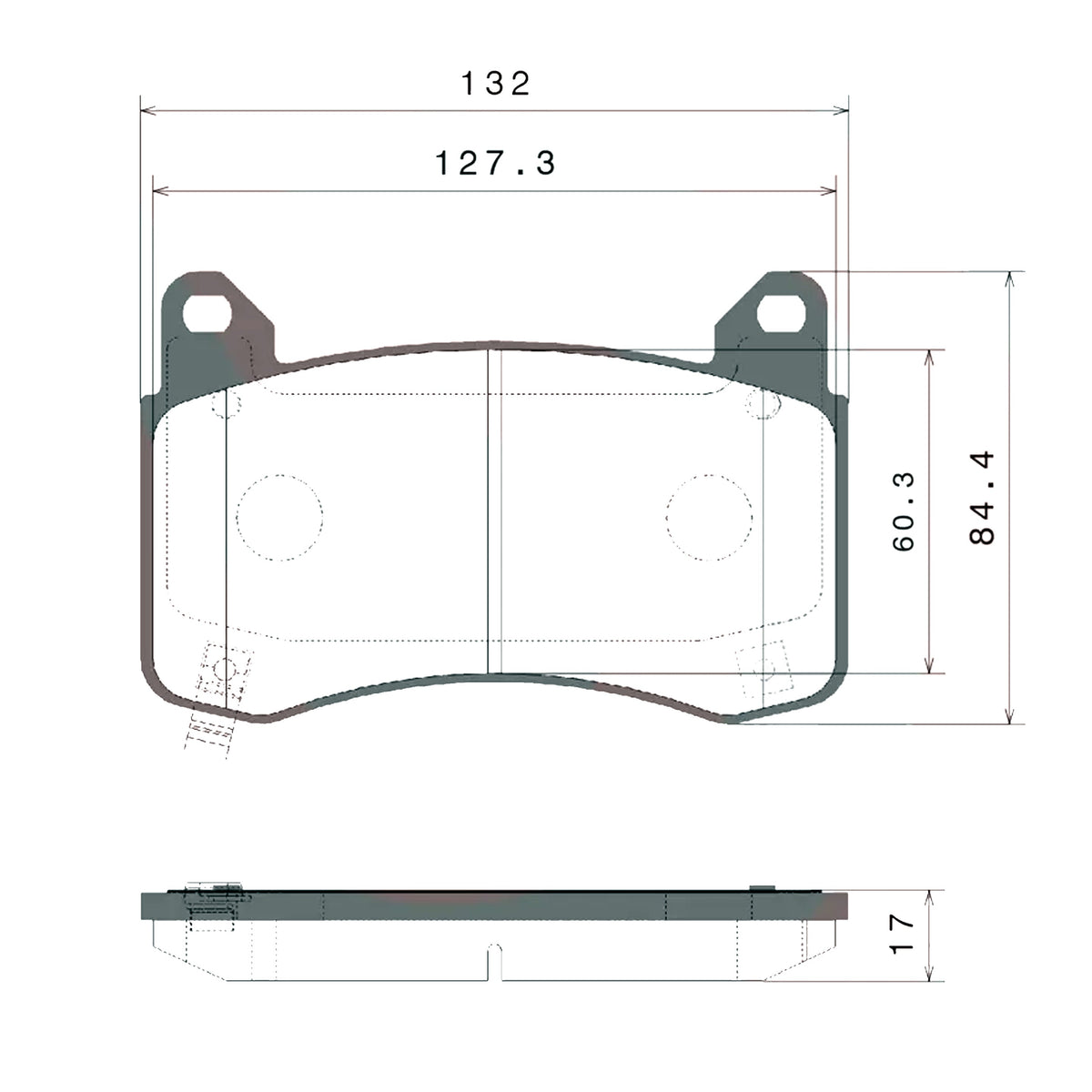 Brembo Front Semi Metallic EV Brake Pad P09029E for Tesla Model Y