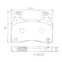 Load image into Gallery viewer, Brembo Front Ceramic Brake Pad P10064N for Chevrolet Camaro 2016-Up, Corvette C7 2014-2019
