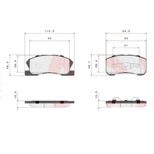 Load image into Gallery viewer, Brembo Front Ceramic Brake Pad P16008N for Toyota Wigo G 2014-Up
