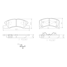 Load image into Gallery viewer, Brembo Front Ceramic Brake Pad P16011N for Toyota Wigo E, Mitsubishi Mirage
