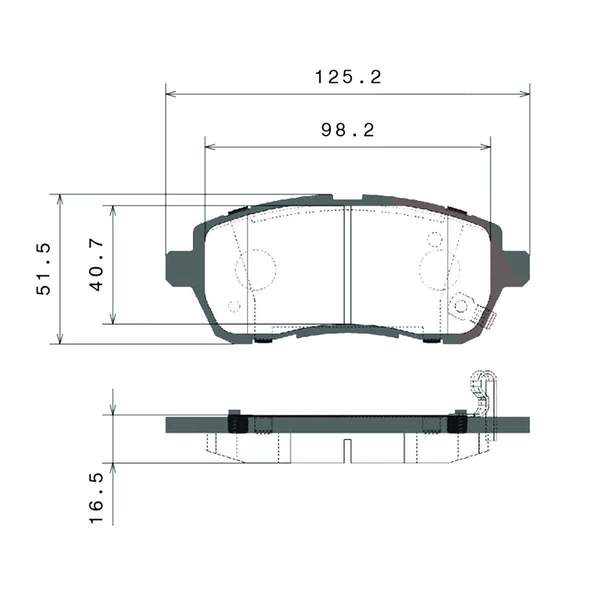 Brembo Front Ceramic Brake Pad P16013N for Suzuki Swift 2017-Up, Ertiga 2014-2018, Ford Fiesta 2010-2017, Mazda 2 2010-2014