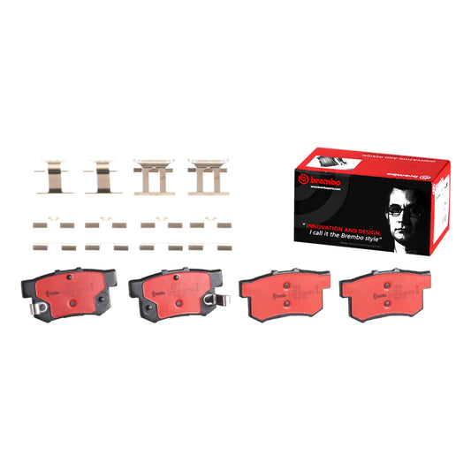 Brembo Rear Ceramic Brake Pad P28022N for Honda Integra 1994-2006, Odyssey 2014-2021, Prelude 1992-2001