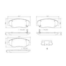Load image into Gallery viewer, Brembo Front Ceramic Brake Pad P28035N for Honda Civic FC,FL, CRV
