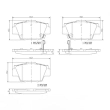 Load image into Gallery viewer, Brembo Rear Ceramic Brake Pad P28040N for Honda NSX 1991-2005
