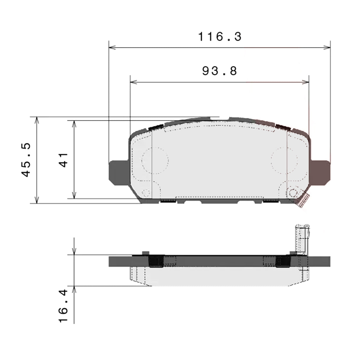 Brembo Rear Ceramic Brake Pad P28090N for Honda HR-V 2016-2022