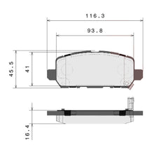 Load image into Gallery viewer, Brembo Rear Ceramic Brake Pad P28090N for Honda HR-V 2016-2022
