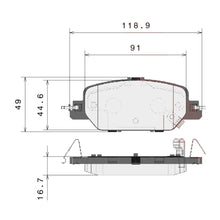 Load image into Gallery viewer, Brembo Rear Ceramic Brake Pad P28097N for Honda CR-V 2017-2022
