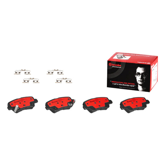 Brembo Rear Ceramic Brake Pad P30067N for Hyundai Accent 2011-2018, Kia Rio 2012-2017