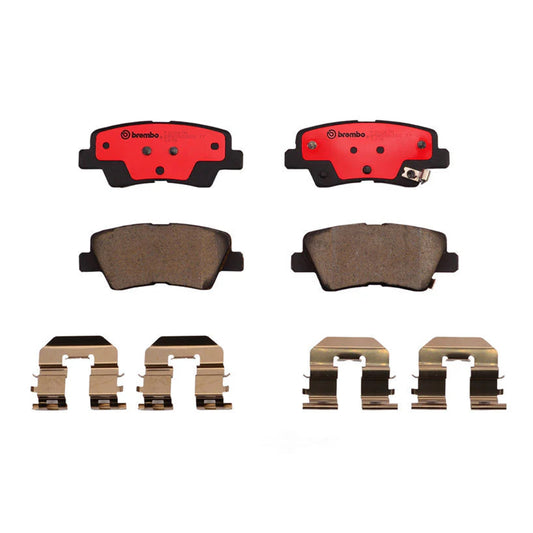 Brembo Rear Ceramic Brake Pad P30067N for Hyundai Accent 2011-2018, Kia Rio 2012-2017