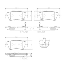 Load image into Gallery viewer, Brembo Rear Ceramic Brake Pad P30067N for Hyundai Accent 2011-2018, Kia Rio 2012-2017
