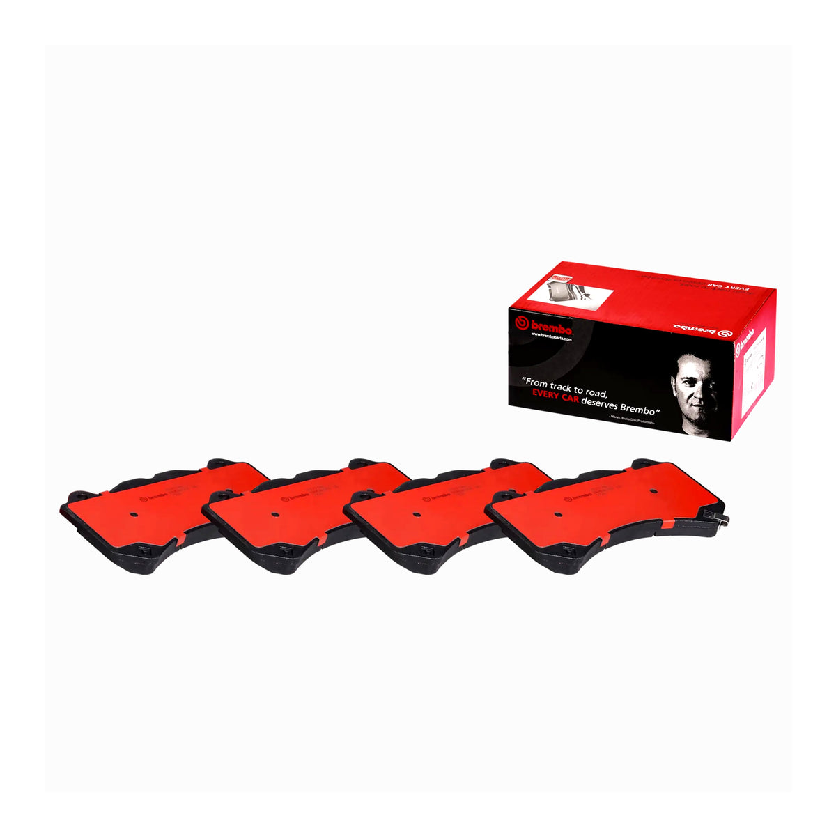 Brembo Front Ceramic Brake Pad P37018N for Chevrolet Corvette, Camaro, NIssan GT-R, Dodge Charger, Challenger