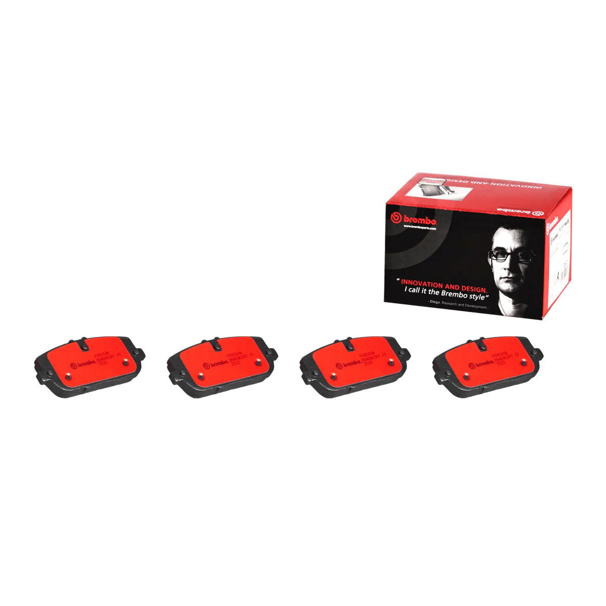 Brembo Rear Ceramic Brake Pad P49044N for Mazda Miata MX-5 ND