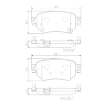 Load image into Gallery viewer, Brembo Rear Ceramic Brake Pad P49059N for Mazda 6 GL/GJ 2012-Up
