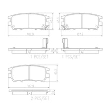 Load image into Gallery viewer, Brembo Rear Ceramic Brake Pad P54018N for Mitsubishi Pajero Fieldmaster 1995-2008
