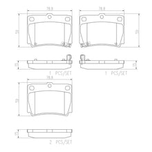 Load image into Gallery viewer, Brembo Rear Ceramic Brake Pad P54026N for Mitsubishi Montero Sport
