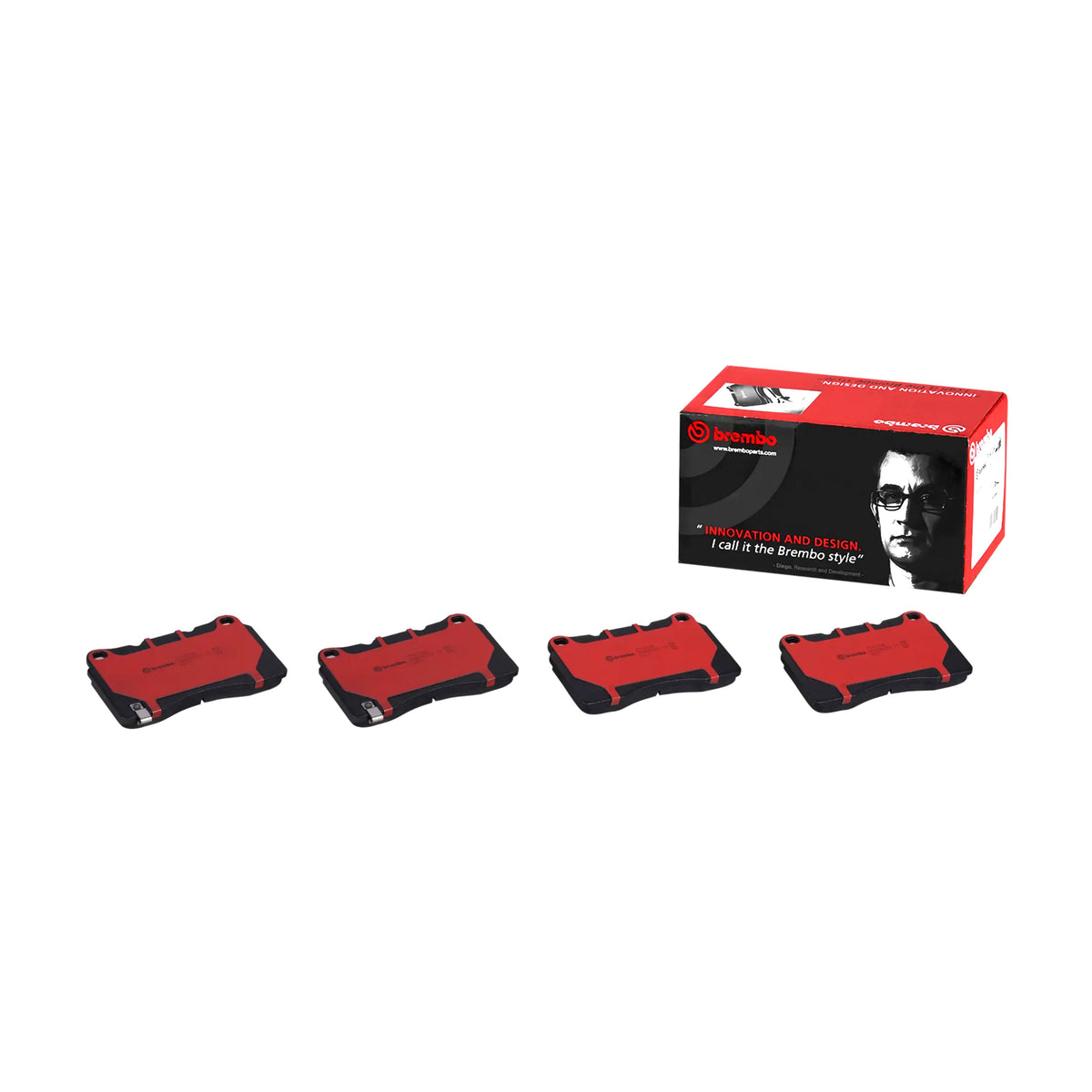 Brembo Front Brake Pad P54039N for Honda Civic Type R, Mitsubishi Lancer Evolution, Subaru Impreza WRX