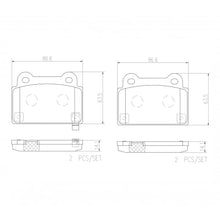Load image into Gallery viewer, Brembo Rear Ceramic Brake Pad P54052N for Mitsubishi Lancer Evolution X 2007 - 2016
