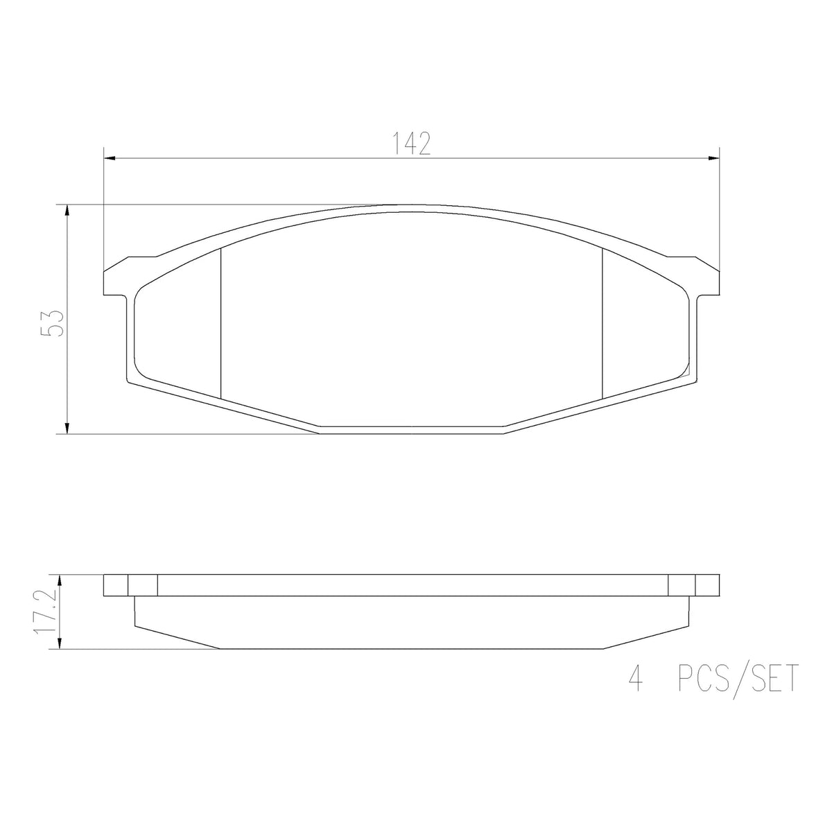 Brembo Front Ceramic Brake Pad P56015N for Nissan Patrol Y60 1988-1997