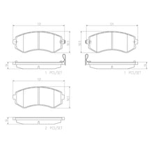 Load image into Gallery viewer, Brembo Rear Ceramic Brake Pad P56039N for Nissan Patrol Y61 2000-2018
