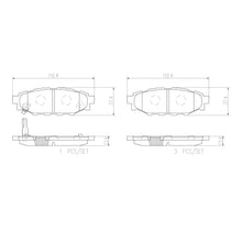 Load image into Gallery viewer, Brembo Rear Ceramic Brake Pad P78020N for Subaru Forester SJ, Legacy, Levorg, WRX
