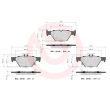 Load image into Gallery viewer, Brembo Rear Ceramic Brake Pad P78026N for Subaru Forester, impreza, Legacy, XV
