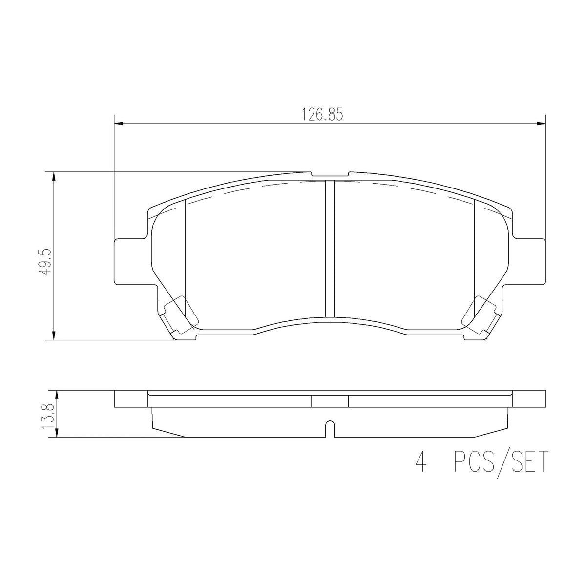 Brembo Front Ceramic Brake Pad P79024N for Toyota Avanza 2006-2020