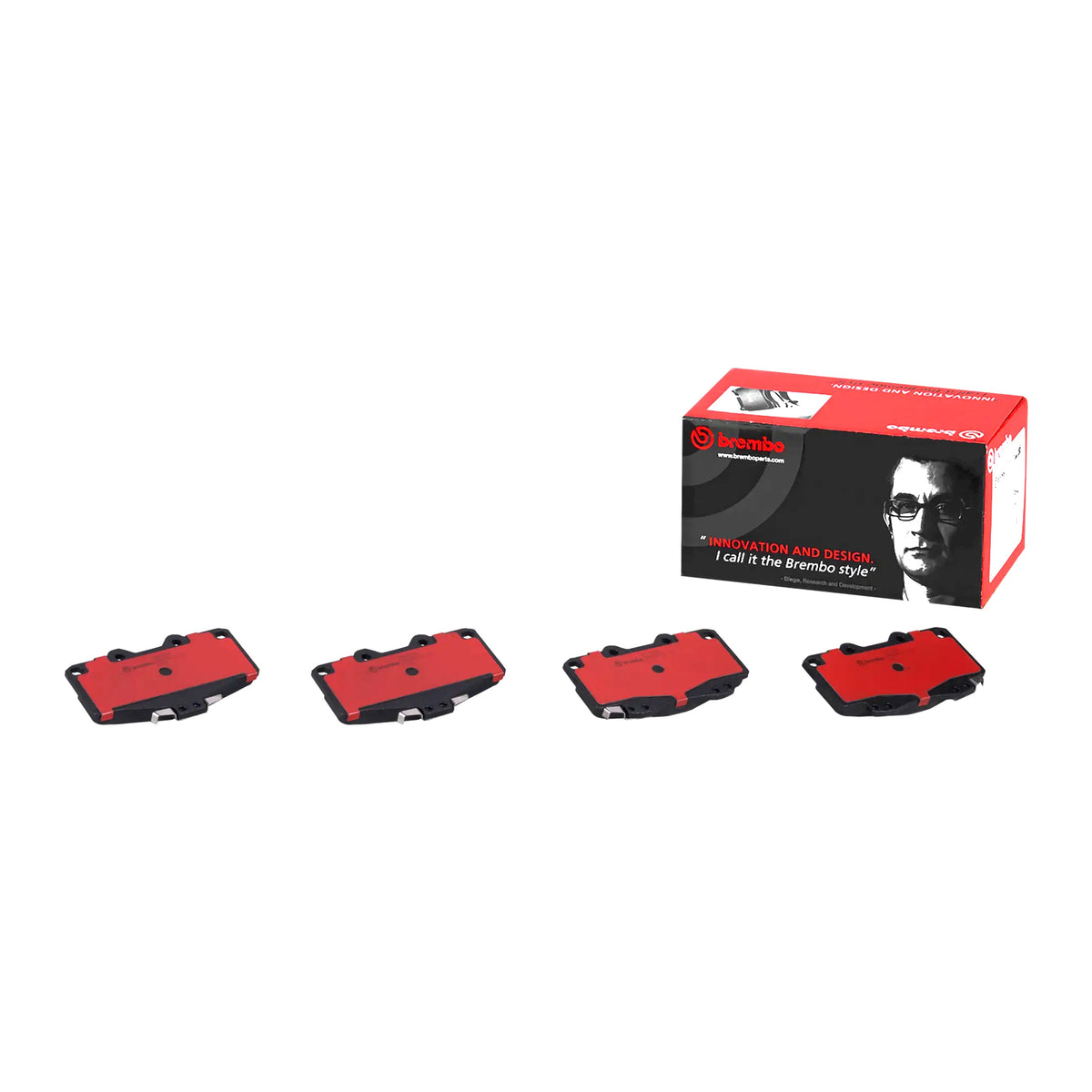 Brembo Front Ceramic Brake Pad P83009N for Toyota Hilux 1988-2005, Land Cruiser 70, Prado 90