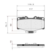 Load image into Gallery viewer, Brembo Front Ceramic Brake Pad P83009N for Toyota Hilux 1988-2005, Land Cruiser 70, Prado 90
