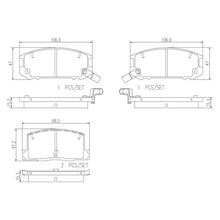 Load image into Gallery viewer, Brembo Rear Ceramic Brake Pad P83019N for Toyota MR2, MR-S
