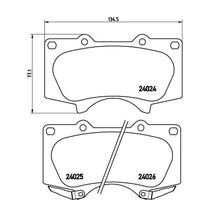 Load image into Gallery viewer, Brembo Front Ceramic Brake Pad P83066N for Mitsubishi Pajero BK, Toyota FJ Cruiser, Fortuner 2016-, Hilux 2015-, Land Cruiser Prado 150
