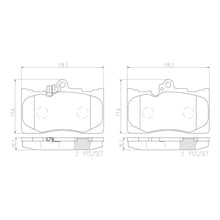 Load image into Gallery viewer, Brembo Front Ceramic Brake Pad P83072N for Lexus GS300, GS350, IS300, IS350, RC350
