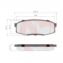 Load image into Gallery viewer, Brembo Rear Ceramic Brake Pad P83098N for Toyota Land Cruiser 200 2008-2021, Sequoia
